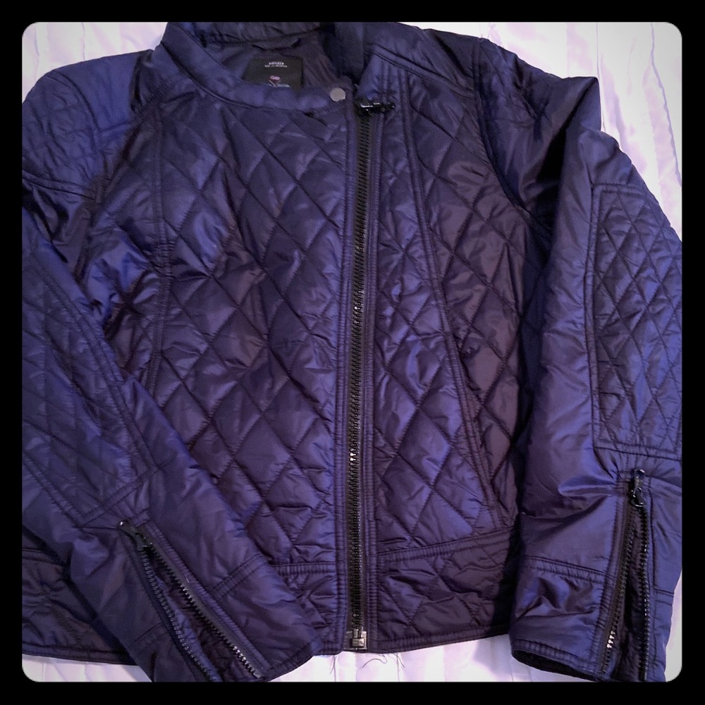 Large, Navy Moto Jacket